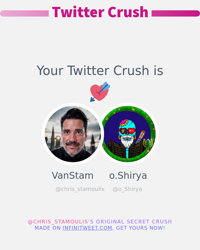 My Twitter Crush is: <a href="/o_Shirya/">o.Shirya</a>

➡️ infinitytweet.me/secret-crush