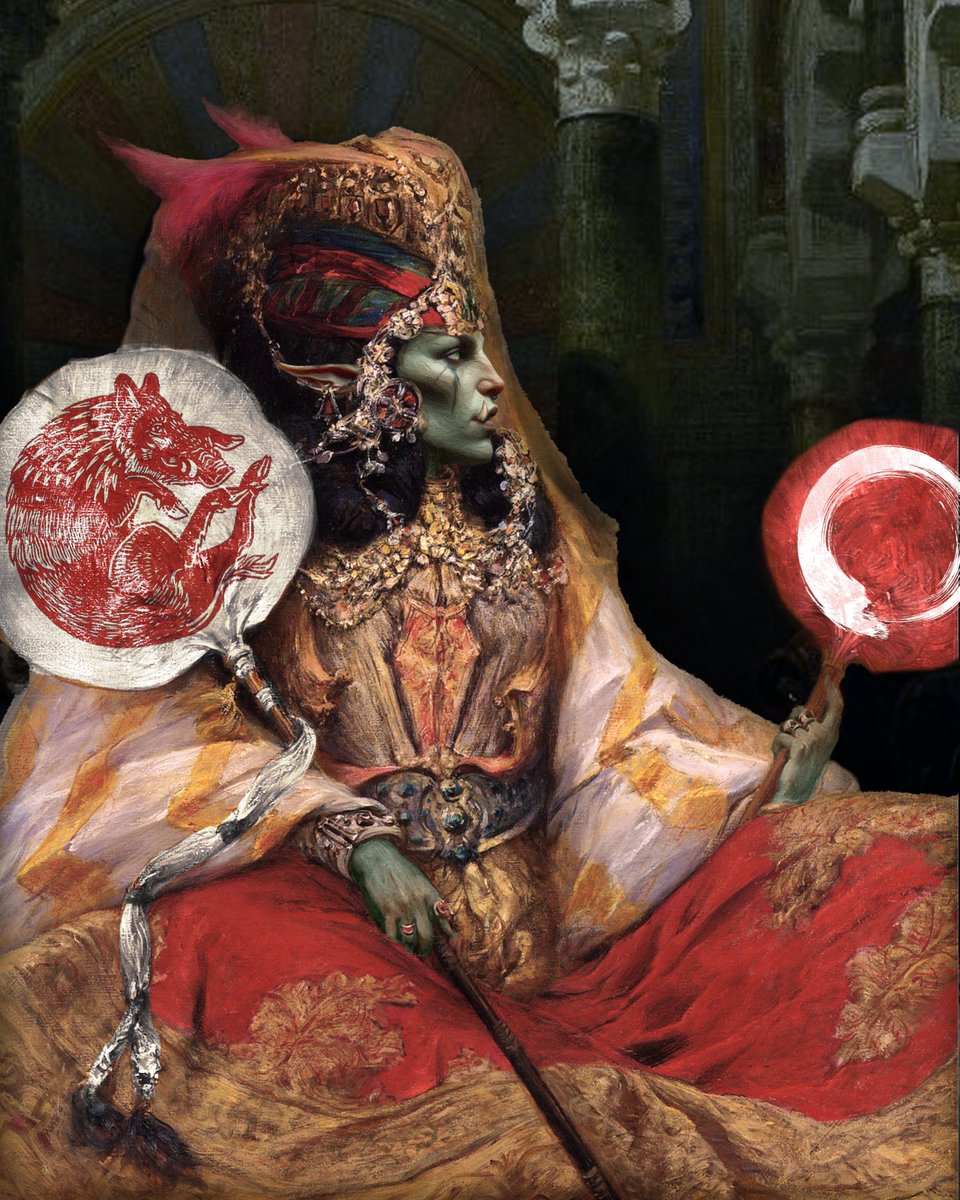 CodexInversus's tweet photo. Hezeia, the Queen of the Southern Orc Kingdom

#codexinversus #collage #digitalcollage #dndart #conceptart #rpgart #fantasyart #orc #orcs #orclady #femaleorc https://t.co/krcGNDq1Is