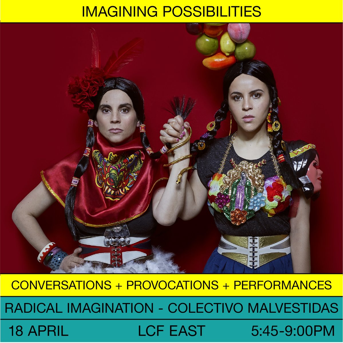 🌟 LCF FASHION UNDRESSED: IMAGINING POSSIBILITIES FESTIVAL 🌟 Radical Imagination | Thursday 18th April | 5:45pm - 9:00pm | LCF East, Lecture Theatre. Join us for a chance to see a performance by the amazing Colectivo Malvestidas. 🎟️Free tickets: eventbrite.com/e/radical-imag…