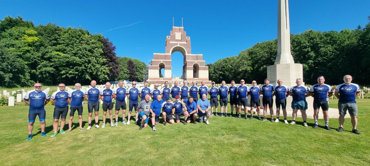 58 of us will be cycling Europe this June, Calais, Dunkirk, Ypres, Antwerp, Arnhem & Rotterdam 3 countries celebrating 80th anniversary of the D-Day landings, spreading the word for male wellbeing at the same time, raising funds for our foundation @ClaireHouse & @CorporalScotty