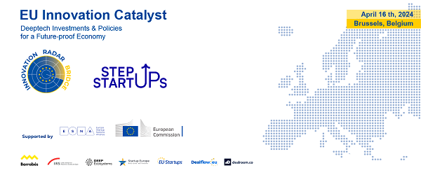StartUpEU's tweet photo. 🚀Explore the future of EU innovation on April 16th in Brussels!
Join the EU Innovation Catalyst launch event highlighting the potential of #InnovationRadarBridge and #StepUpStartups projects. Be part of shaping supportive policies.
Apply now👇
https://t.co/2GJ3TRb4tV https://t.co/EDgO6lS1LF