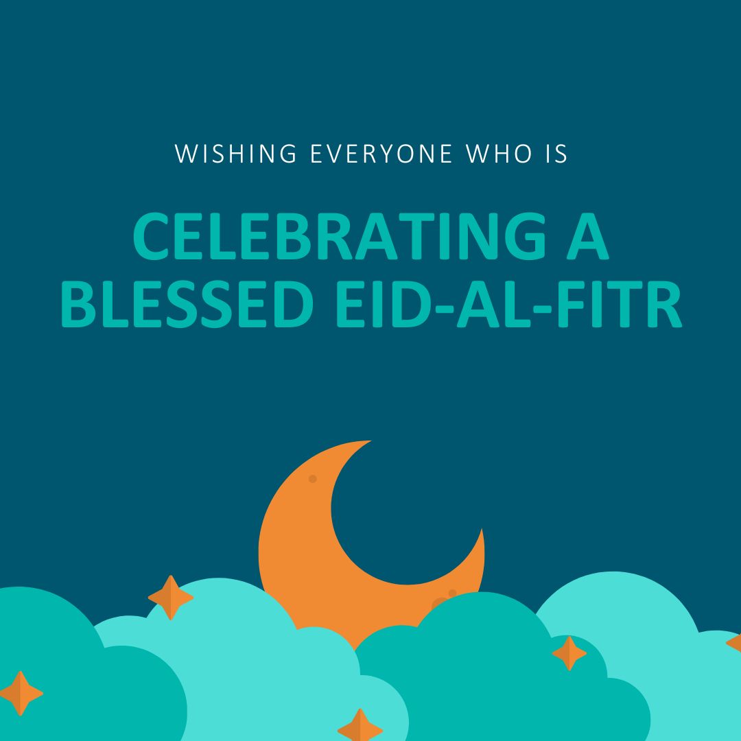 We would like to wish a Happy Eid Mubarak to everyone who is celebrating today! #EidMubarak