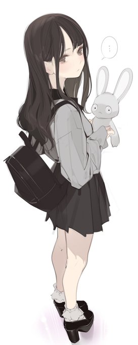 「backpack school uniform」 illustration images(Latest)｜4pages