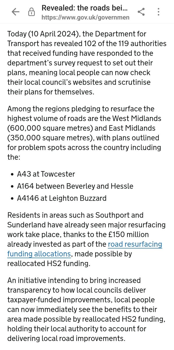 @transportgovuk A43 at Towcester is a @NationalHways road. Not a @WestNorthants carriageway. Doesn't someone check this information before publishing it? @Mark_J_Harper @CllrPhilLarratt