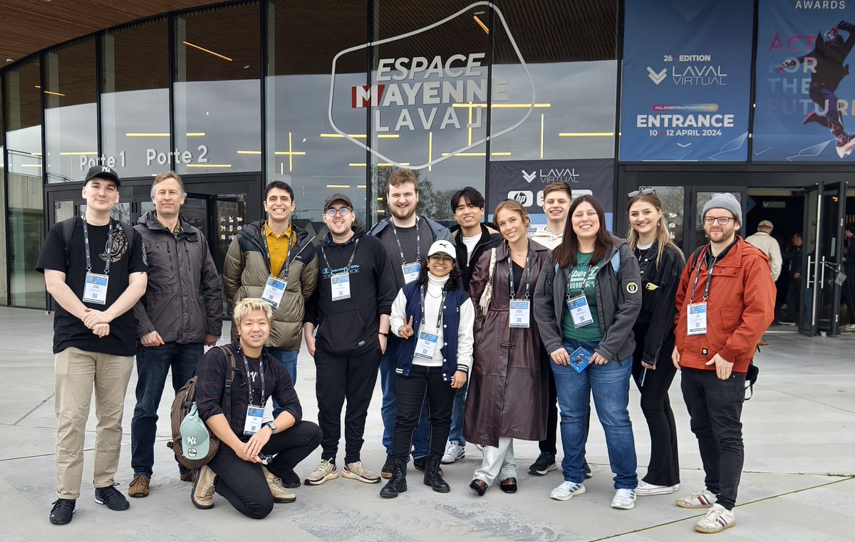 We've brought our VR MSc students back to France for <a href="/lavalvirtual/">Laval Virtual</a> 😎
