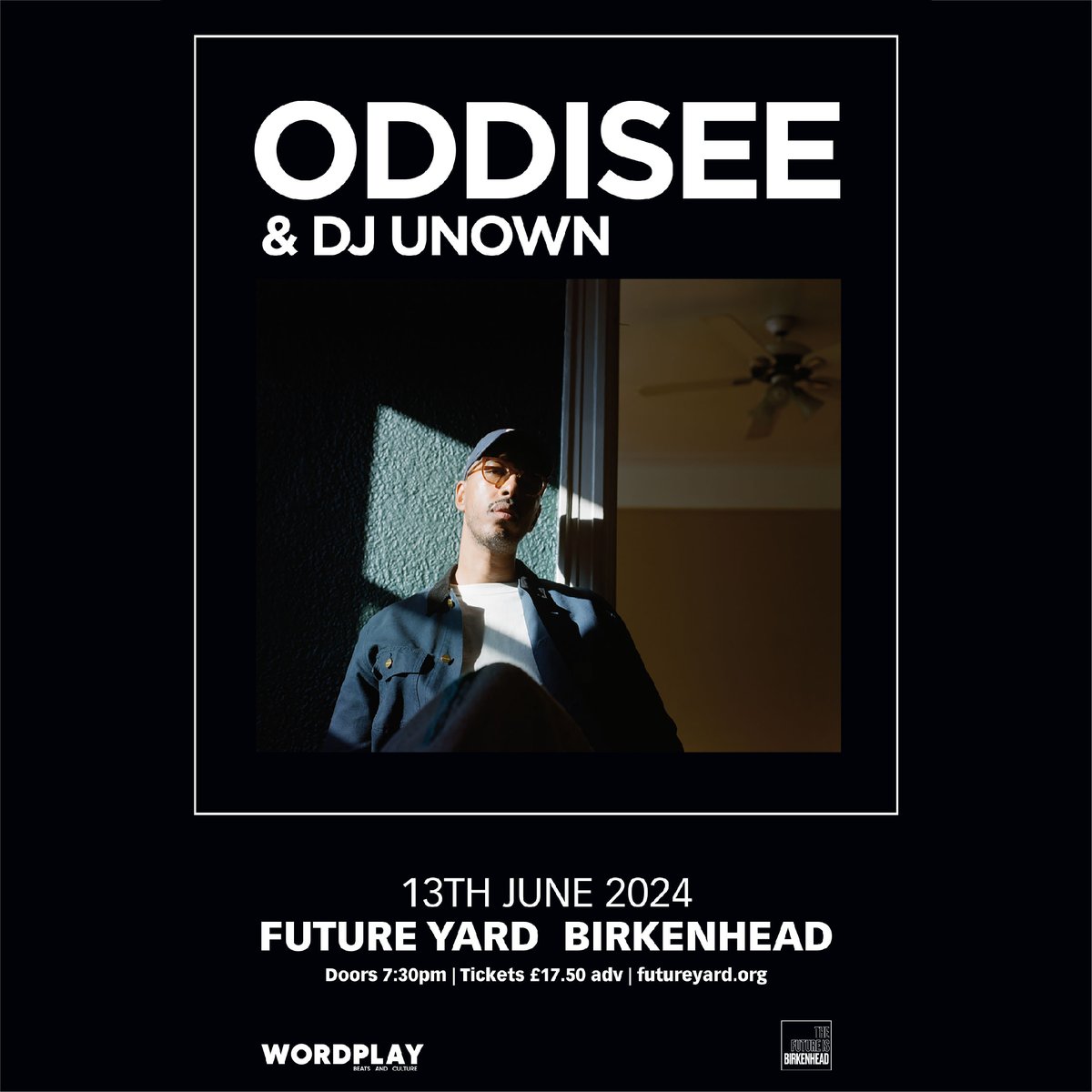 NEW SHOW @ODDISEE comes to Future Yard on Thursday 13th June, merging elements of jazz, funk and hip hop across a 2 decade long discography that tackles the human condition with unwavering conviction and candour. Tickets on sale now futureyard.org/listings/oddis…