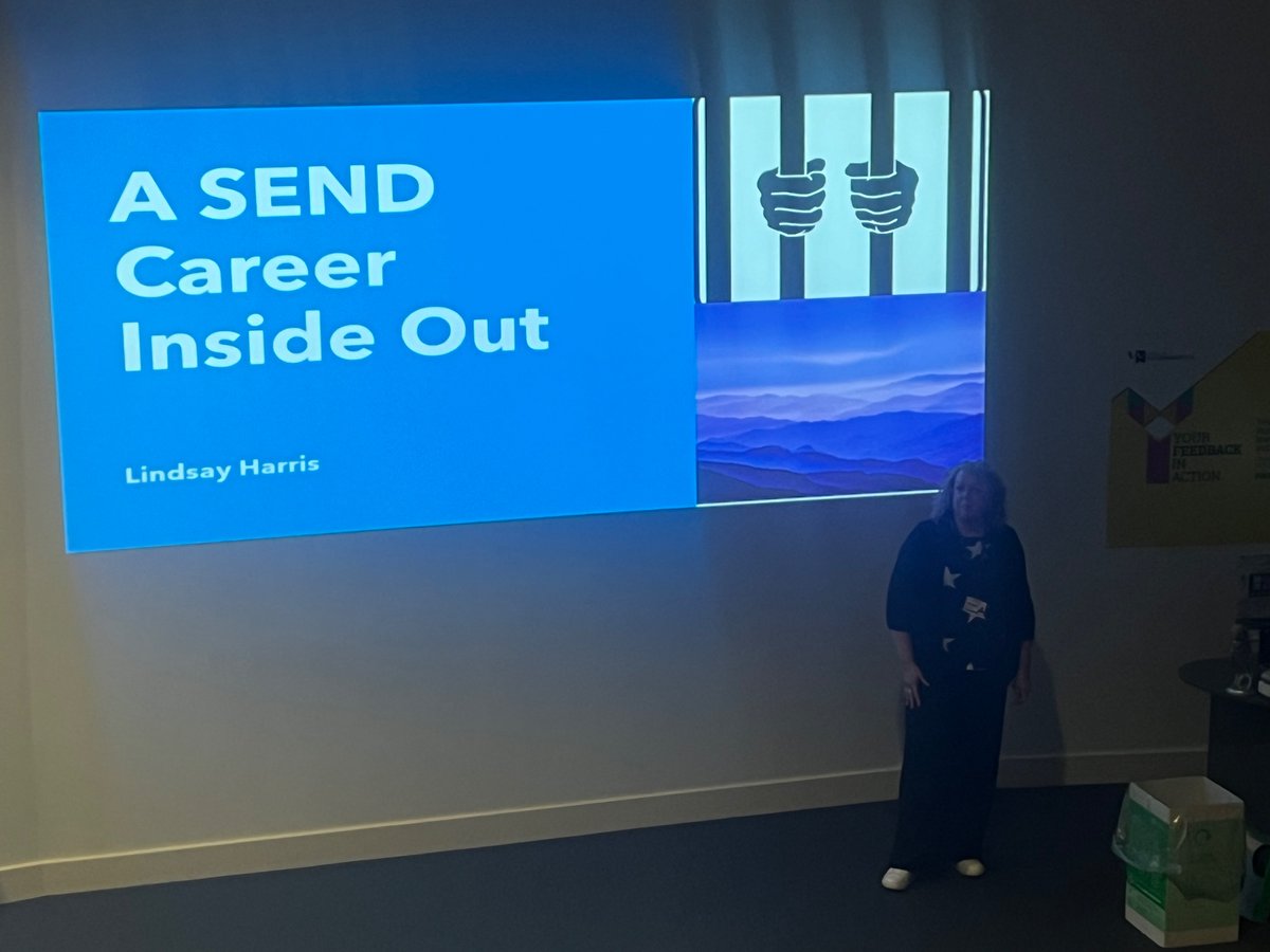 Next up we have Lindsay Harris, principal of Trinity Special Needs College- “A SEND career inside out” #WlvEdPro @wlv_education @ed_wlv @sendis_wlv @WLV_ECS