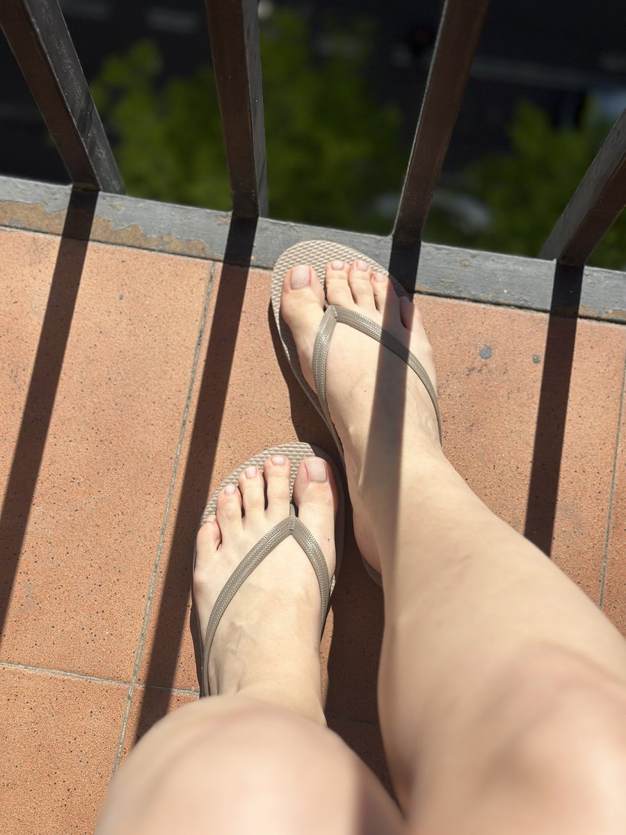 Getting some sun on my toes