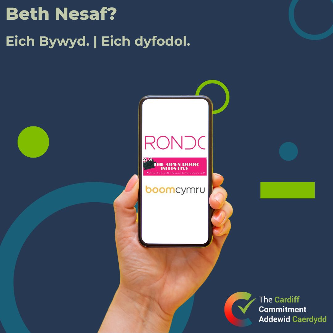 Join @rondomedia and @boomcymru for an 8-month paid placement in the Welsh TV industry. Gain on the job experience in a production role and further skills training to work in TV. Find out more by visiting 'What's Next? Cardiff' 👉 orlo.uk/DR3TI