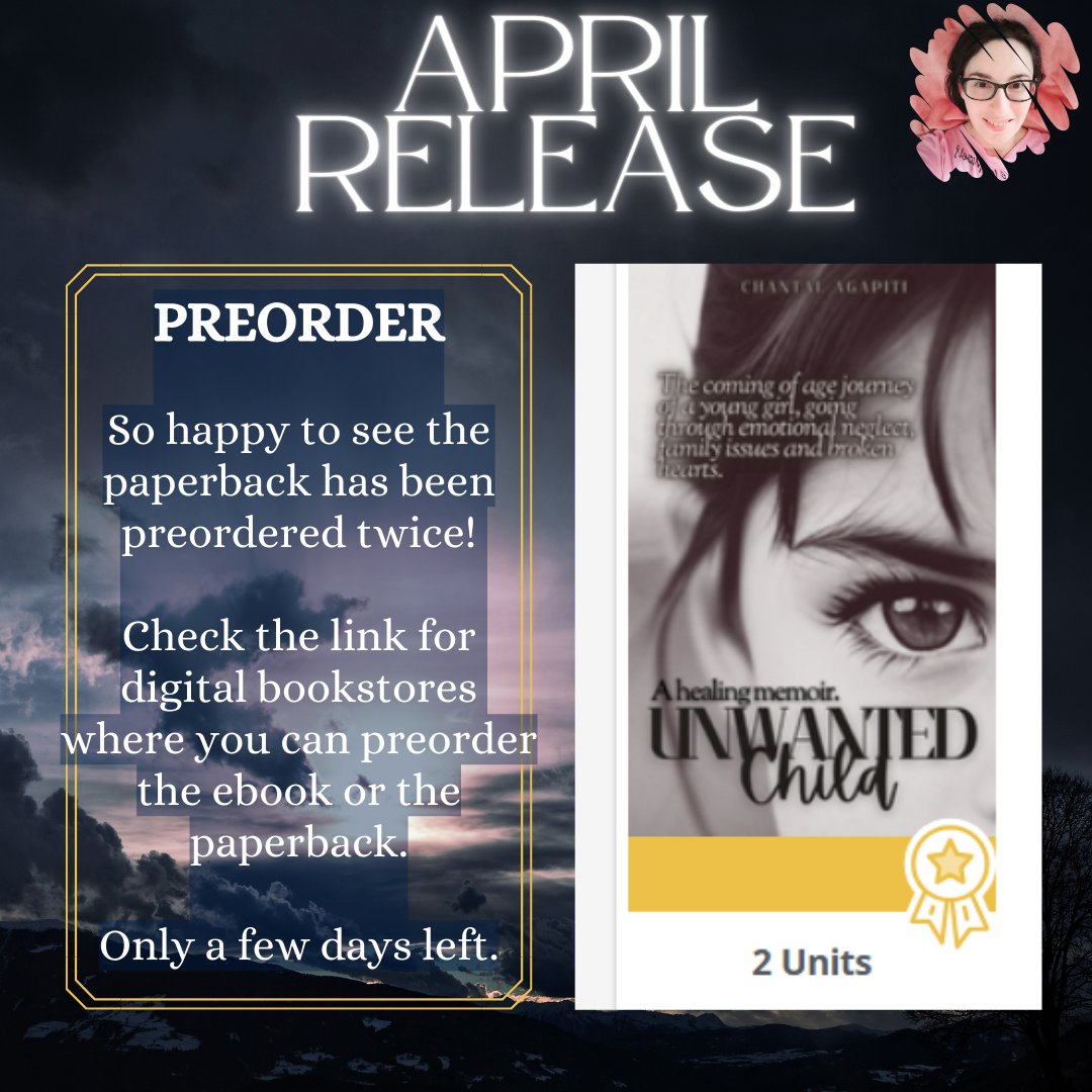 PREORDER👉ebook and paperback books2read.com/UnwantedChildH… My #aprilrelease on #netgalley this month only netgalley.com/catalog/book/3……… Request + Read + Review 💯 #bookrecommendations #indieauthor #booktwt #newbook #memoir #trauma #indieapril #womenempowerment #ShamelessSelfPromo