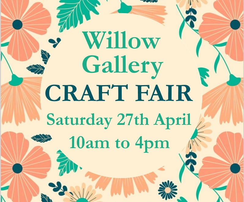 Our Spring Craft fair is Upcoming taking place on Saturday 27th April with 10 stalls of local maker Arts & Crafts. Free Entry.