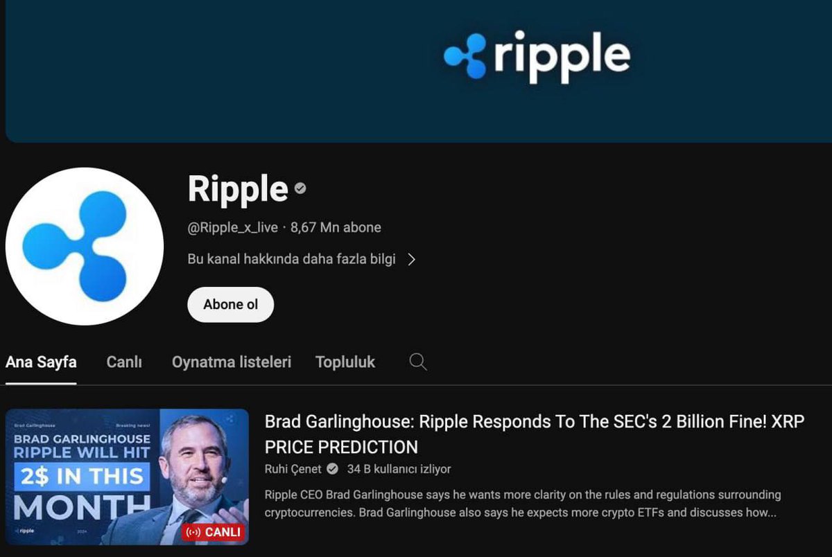 Youtube'un ünlü isimlerinden Ruhi Çenet’in kanalı çalındı ve kanalın ismi Ripple olarak değiştirildi. Kanalın tamamen Ripple'a ait olarak görünmesi için profil fotoğrafı dahil olmak üzere her şey değiştirildi...😔