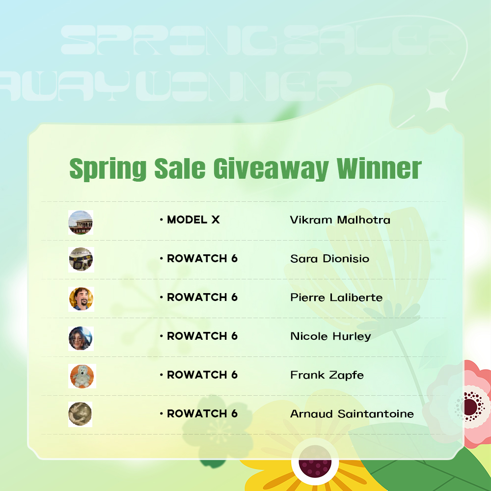 🎉🎉🎉Congratulations to the winners of the Spring Sale Giveaway! Please note: Winners must contact us via email at prize@rogbid.com using the email provided for the giveaway within 7 days to claim their prize. Failure to do so will result in forfeiture of the prize.