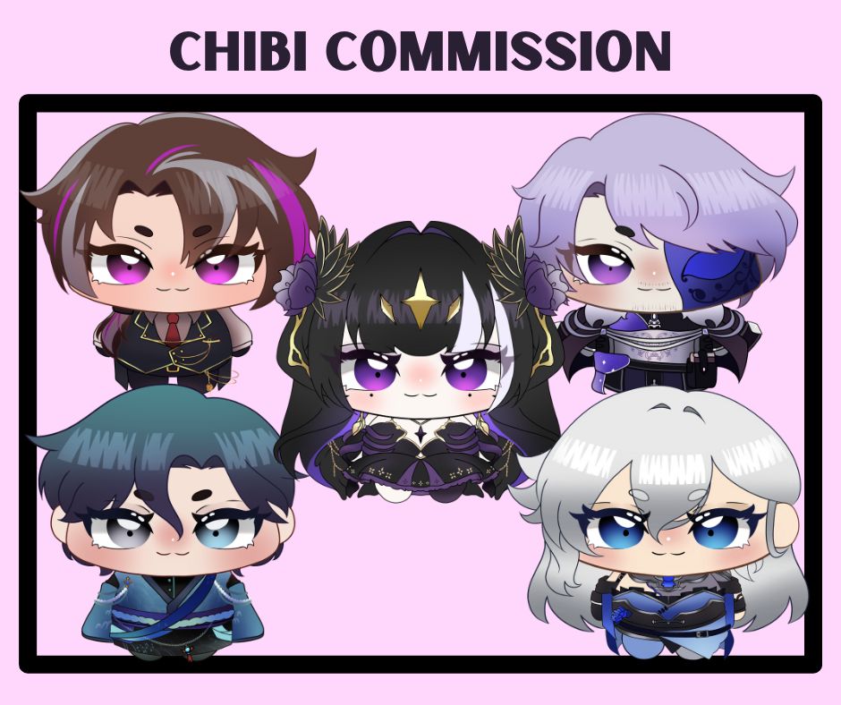 Thank you for commissioning me! Hope you enjoy your squishy babies~ @/ladykeivt 🩵🩵🩵

#Commission #ChibiCommission