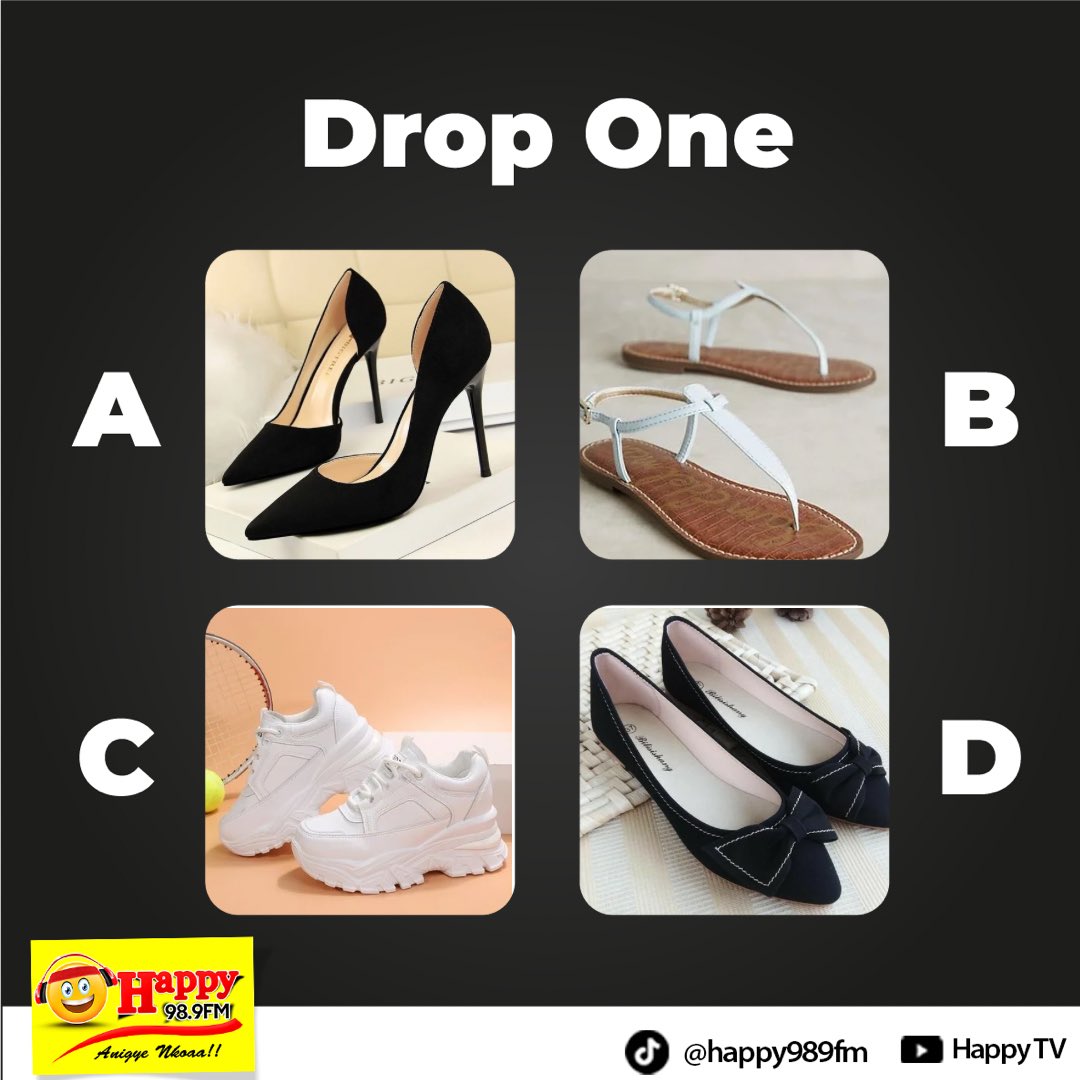 Hi ladies 💥💥
Which one will you drop? 

#HappyGhana 
#QuestionOfTheDay