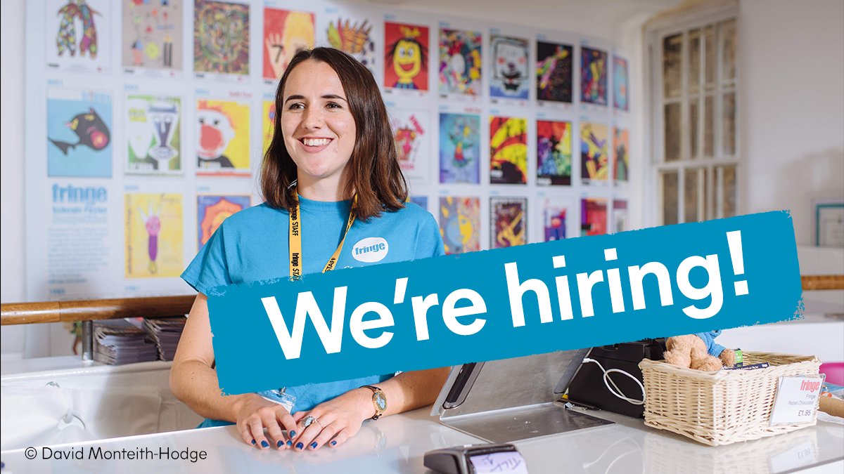 📢 We're #hiring! We are seeking an experienced individual for the position of Retail Supervisor who will assist the Retail and E-Commerce Manager. Apply now with the link below 👇 eu1.hubs.ly/H08wBsf0 #edfringe