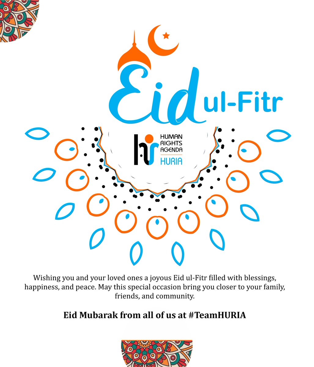 As we bid farewell to Ramadan, may the spirit of Eid fill your hearts with gratitude, joy, and compassion. From all of us at HURIA, we wish you a blessed Eid ul-Fitr surrounded by loved ones and cherished memories. #Eidmubarak2024 #EidAlFitr2024 from all of us at #TeamHURIA