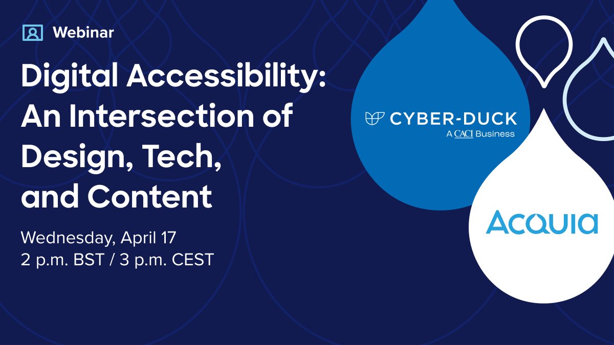 #DigitalAccessibility is a huge topic and we’re putting together a space to ask us anything. Pre-submit questions or just show up and listen to our session with <a href="/cyberduck_uk/">Cyber-Duck</a> to learn the ins and outs of digital accessibility. Register now: bit.ly/3vrtmjO