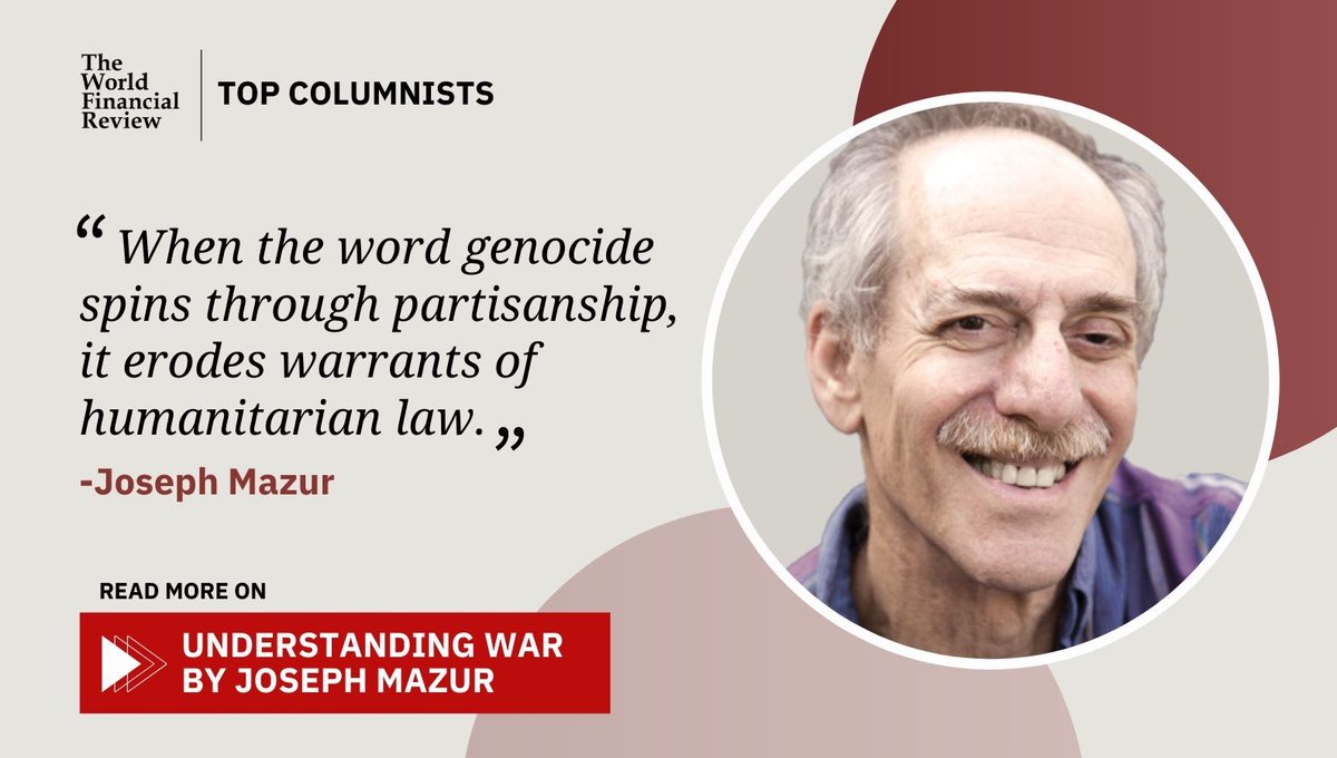 TWFReview's tweet image. 🌟 ICYMI: Our April columnist is Joseph Mazur! 🌟

Read his article here: bit.ly/49hvQyM
Read the full column for free on our website: bit.ly/3x9HZZg

#TWFRColumn #TWFRJosephMazur #UnderstandingWar