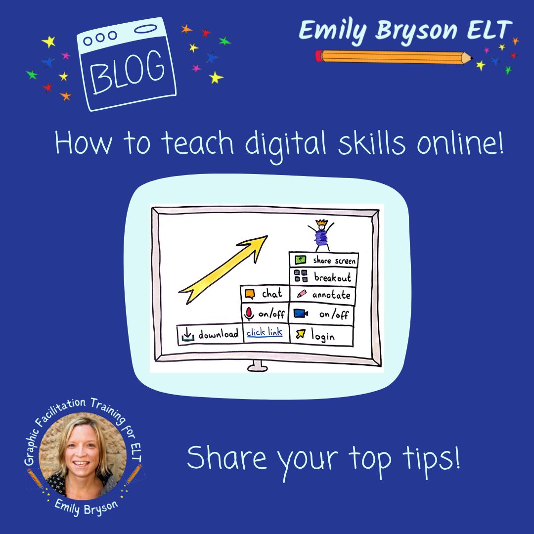 Teaching digital skills ONLINE can be quite the challenge. But it's also an opportunity. Here's a blog post I wrote with my top tips. emilybrysonelt.com/how-to-teach-d… What are yours? #ESOL #TESOL #TEFL #TESOL #onlinelearning #ESLteacher #IATEFL #ESOLliteracy #Literacy #digitalskills