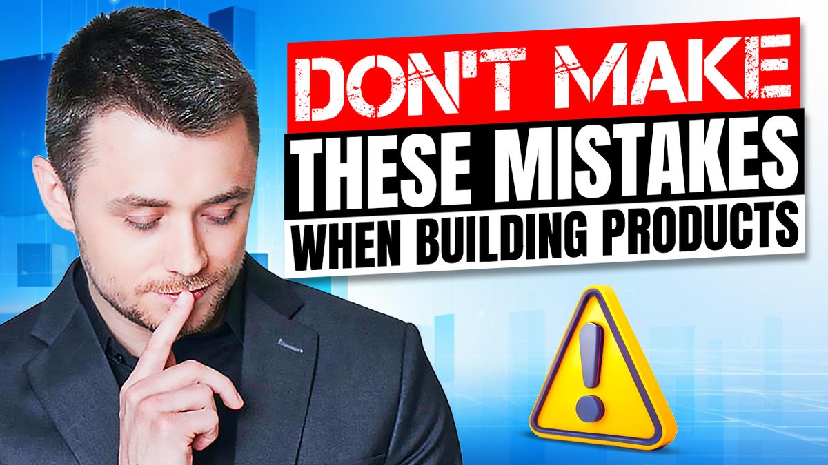 Don’t make these mistakes when building products! What I mean with that? Go watch our new video that just published to get your insights. I hope you'll enjoy the episode as much as I did. youtu.be/PuTehC7ICQw