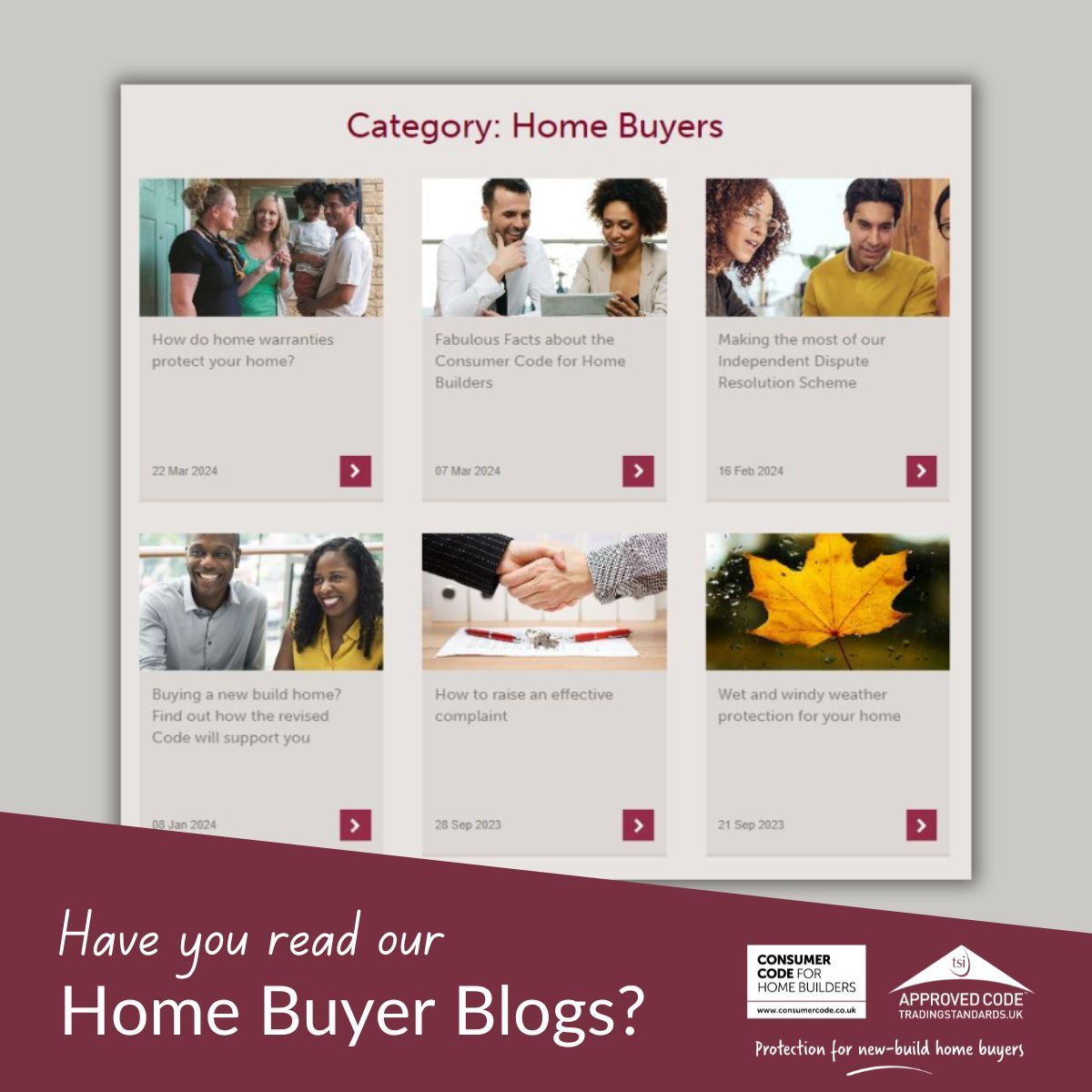 🏡 Buying a new home this spring? Take a look at our home buyer blogs and find out how the Code can support you before, during and after your purchase: 👇 buff.ly/3TOQy3z