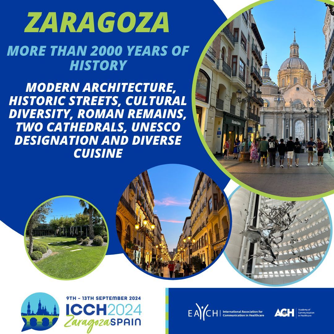 Don't miss out on the early bird rate for ICCH 2024 in Zaragoza and the chance to visit this amazing city. #ICCH2024 #EACHconference #Zaragoza2024 buff.ly/3FH766U