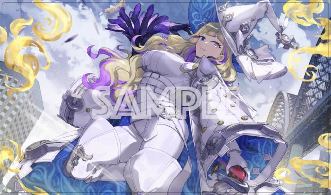エアコミ1 新作発表⑮ディアベルゼ の スリーブ や プレイマット になります!イラストレーターは HSIN()様です。 