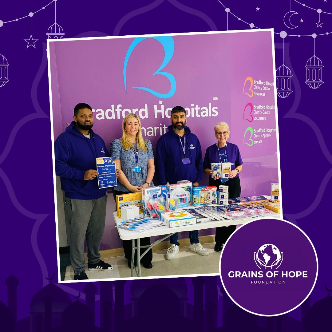 We're so grateful to the amazing Grains Of Hope Foundation for their wonderful Eid donation of toys, crafts and activities for our children and young people staying in hospital during a time of festivities and celebration. Thank you! 💜 #Eid #EidMubarak