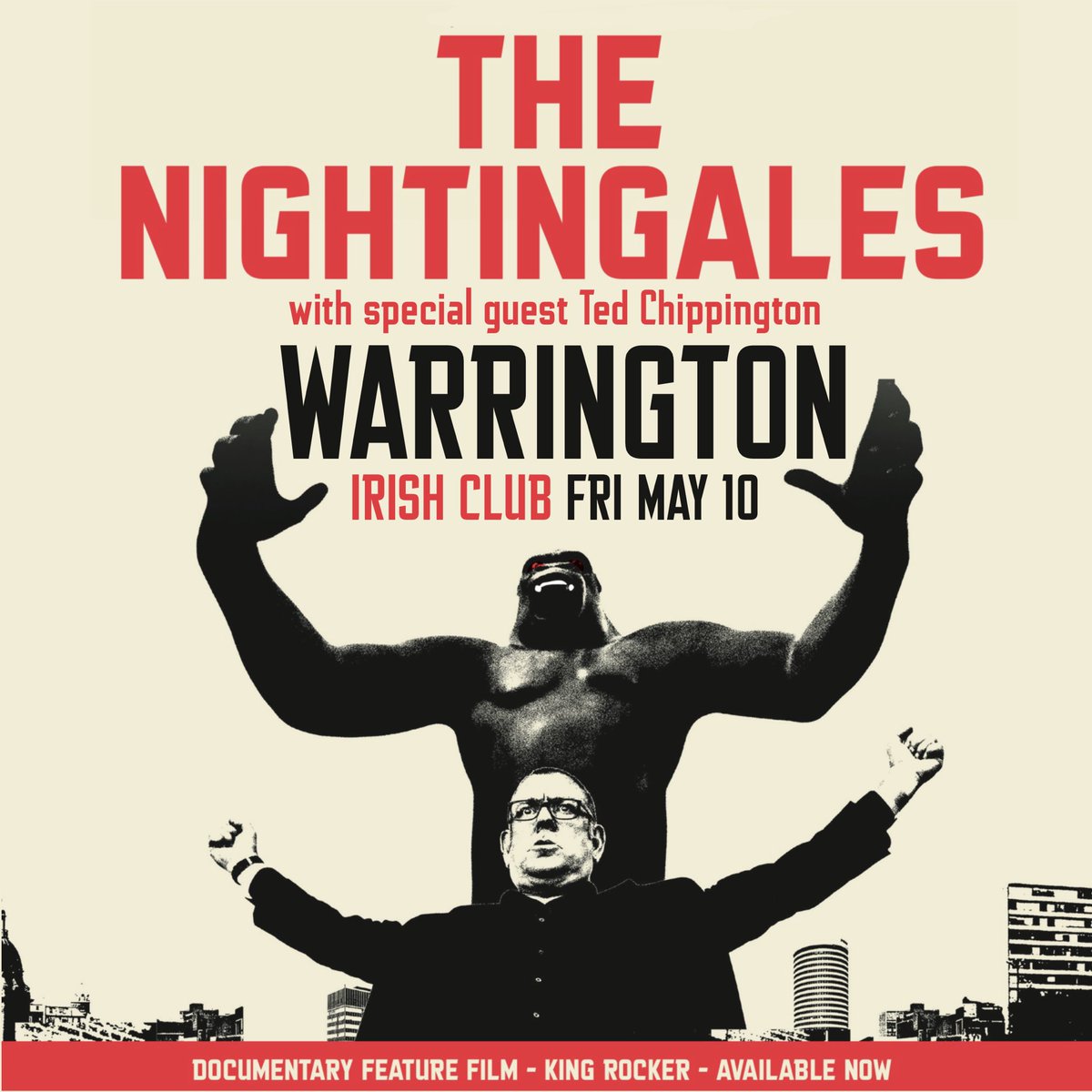 Oi oi WARRINGTON! Closest we’ll be getting to Manchester this year, hop on a train why doncha?? Friday night at the Irish Club with Ted Chippington, what’s not to love? Get ‘em in pronto skiddle.com/whats-on/Warri…
