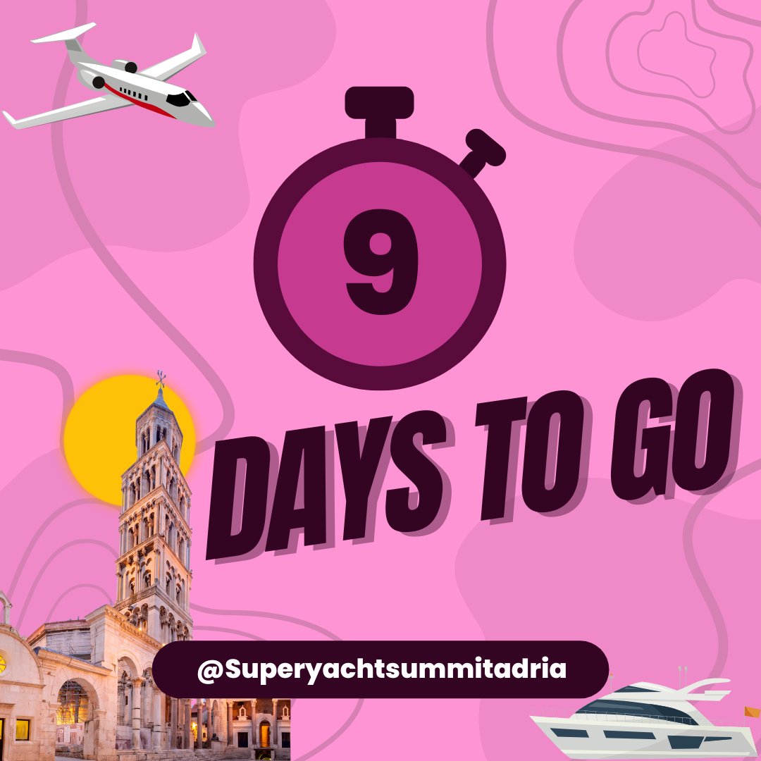 The countdown is on!  Grab your ticket for the Superyacht Summit Adria next week in Croatia: superyachtsummitadria.com

#SSA24 #YachtLife #Superyachts