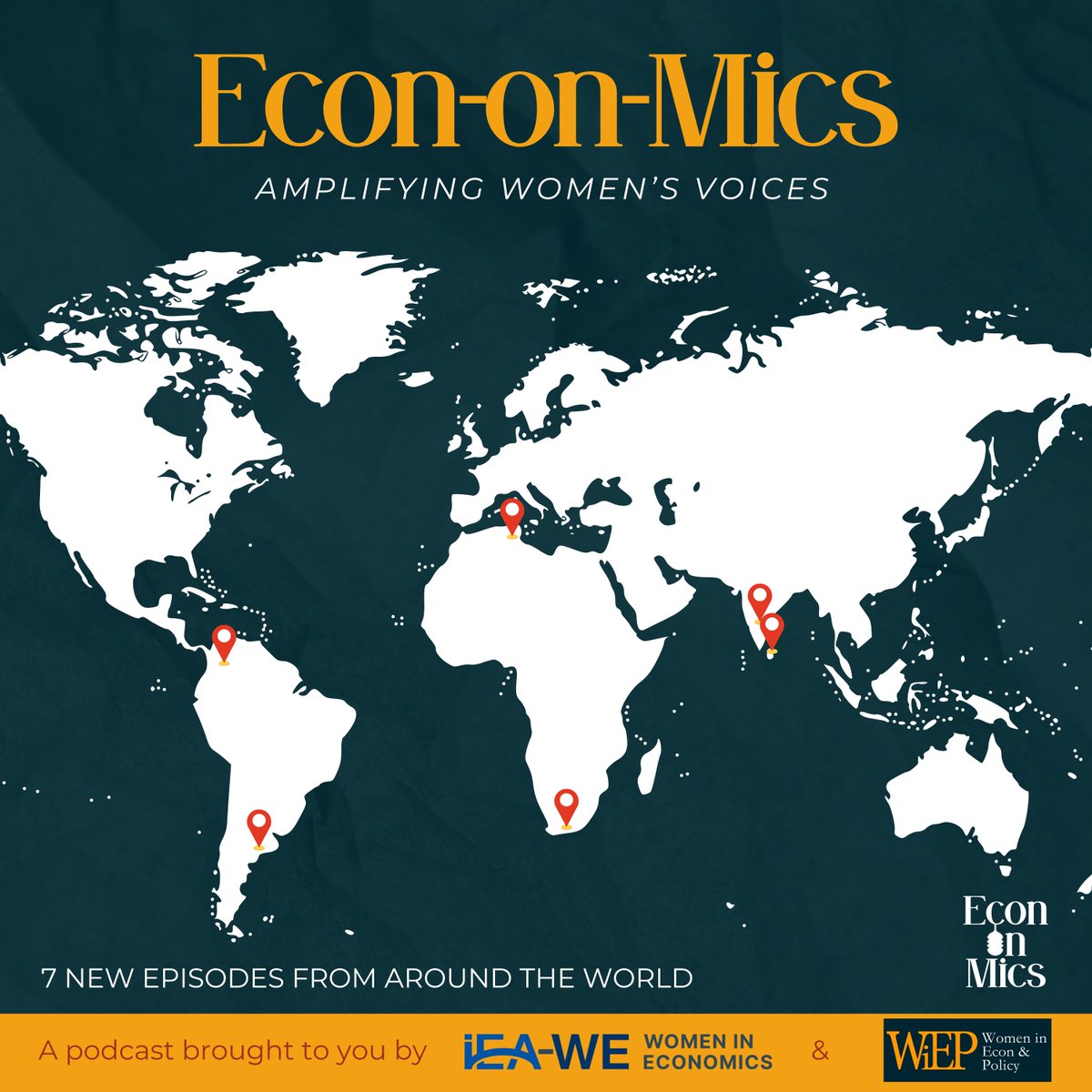 📢First Episode Coming on April 15th! The 'Econ-on-Mics' podcast will take you on a global journey with women economists from around the world.

🎙️Brought to you by <a href="/iea_we/">International Economic Association - Women in Econ</a> <a href="/IEA_economics/">International Economic Association IEA</a> &amp; <a href="/weconpol/">Women in Econ/Policy</a>, our 6 speakers provide insights into their research.

Tune in next week!