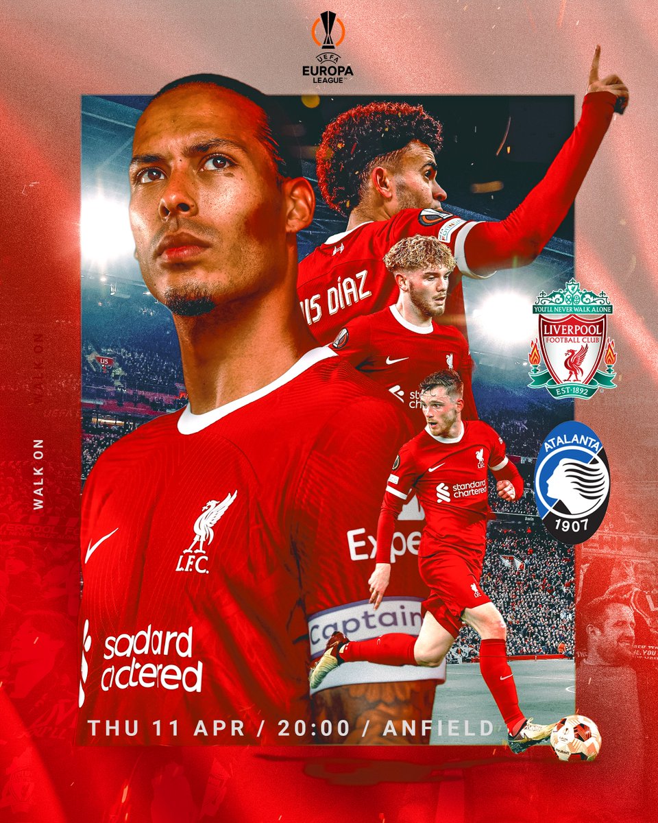 Matchday at Anfield 💫 The first leg of our #UEL quarter-final ✊ #LIVATA | #WalkOn