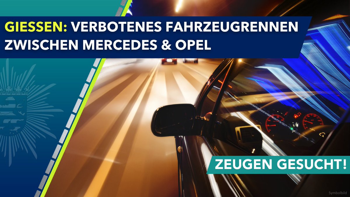 Gießen: Führerscheine, Handys und Auto nach Rennen zw. Mercedes & Opel beschlagnahmt - Zeugen gesucht❗️ 🗓️ So., 07.04.24, ca. 00:10 Uhr 📍Stadtgebiet #Gießen / Schiffenberg (#Pohlheim) Hinweise an die #Polizei Gießen 📞 0641 7006-3555 Weitere Infos: 🔗presseportal.de/blaulicht/pm/4…