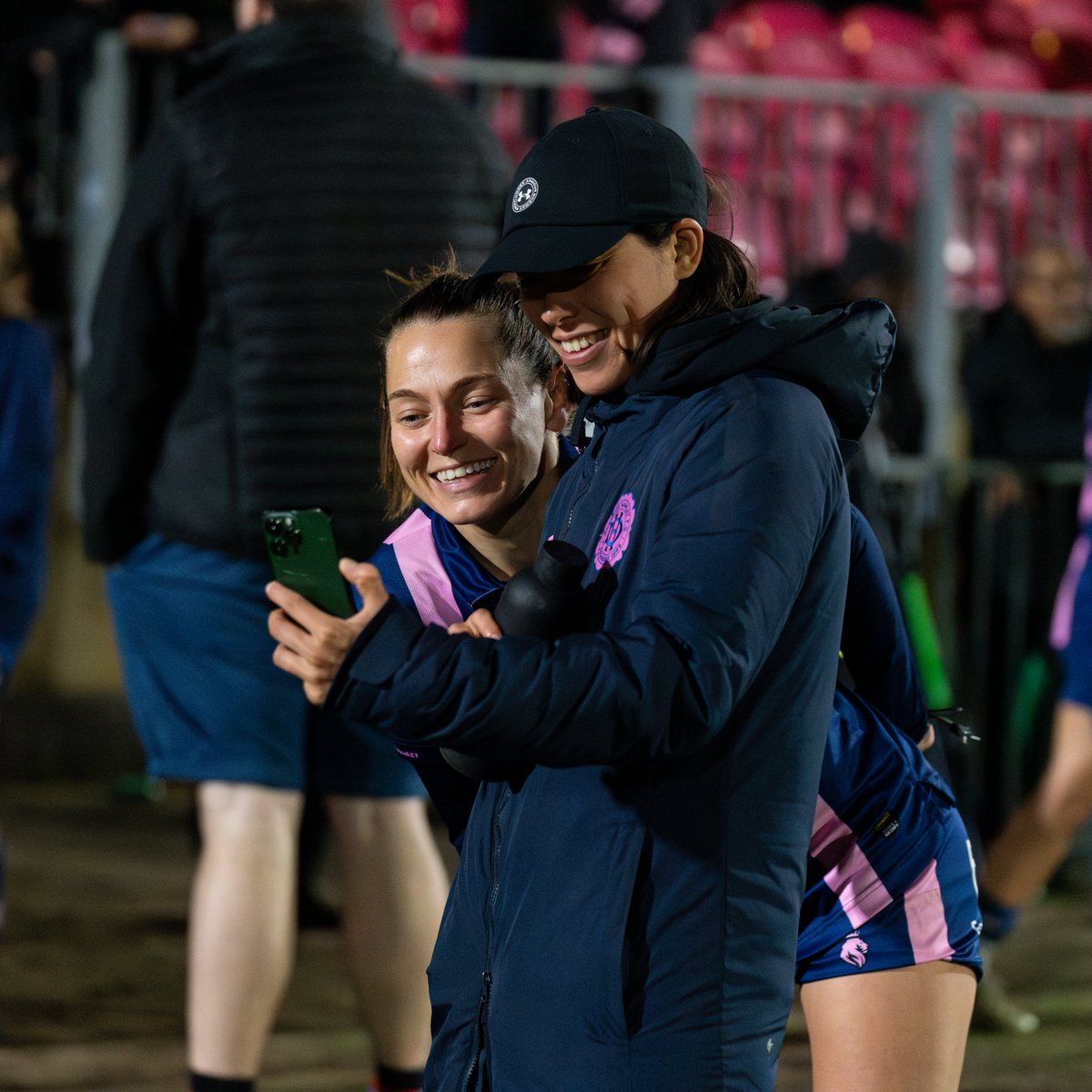 DHFC_W's tweet photo. Big weekend 🔜 

Joining us on Sunday as we play at Champion Hill for the final time this season? 

@EnfieldTownLFC are the visitors as we aim for a record crowd 👀 

Get your tickets 👉 https://t.co/iHy3PhlqPy

#DHFC 💖💙 #Spicy 🌶 https://t.co/7cuR3xH77B