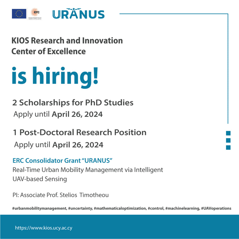 🌟 Few days left to apply for these exciting career opportunities ERC project “URANUS” ➡2 Scholarships for PhD Studies Deadline: 26/04/2024 📌 Info: lnkd.in/dx4BrCyM ➡1 Post-Doctoral Researcher Position Deadline: 26/04/2024 📌 Info: lnkd.in/dCWetcVy
