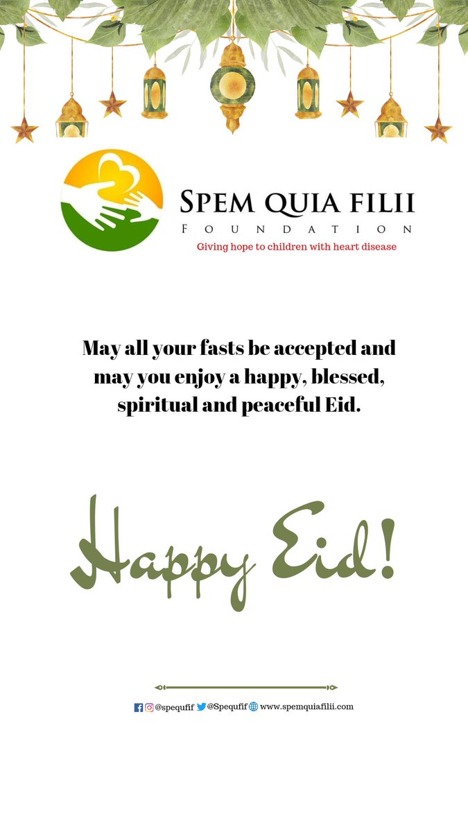 Happy Eid!
#spequfif
#hopetochildren
#heartdisease 
#EidAlFitr