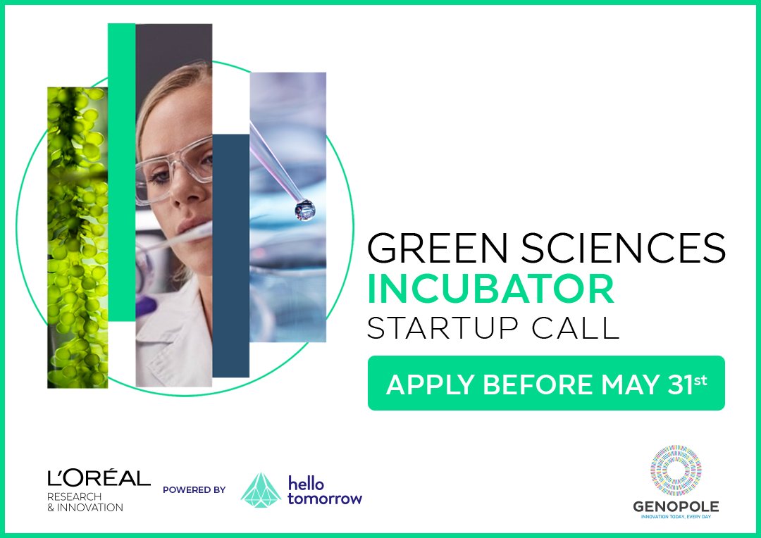 ➡️Apply to co-innovate with L’Oréal by joining the Green Sciences Incubator.

Learn more about the startup call here: 👉hello-tomorrow.org/loreal-gsi-sta…

#startupchallenge #innovation #deeptech #WeAreLOréal #LOréal #GreenSciences #biotechnews