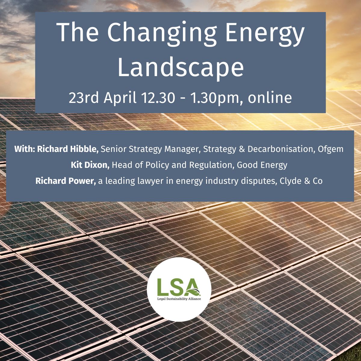 If you're a lawyer, an energy and transition specialist, a finance specialist or a sustainability professional interested in energy - then this event is for you.
⚡ The Changing Energy Landscape
📅 23rd April 2024 at 12.30-1.30pm
🕸 Online
Register here:
events.teams.microsoft.com/event/fb7093dc…