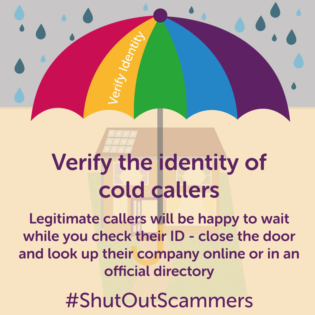 Doorstep scammers are saying they're working for the council to improve broadband provision They ask for a payment of £200 upfront and an ongoing monthly payment of £20 Don’t provide details/payments to a cold caller on the spot - always verify their identity #ShutOutScammers