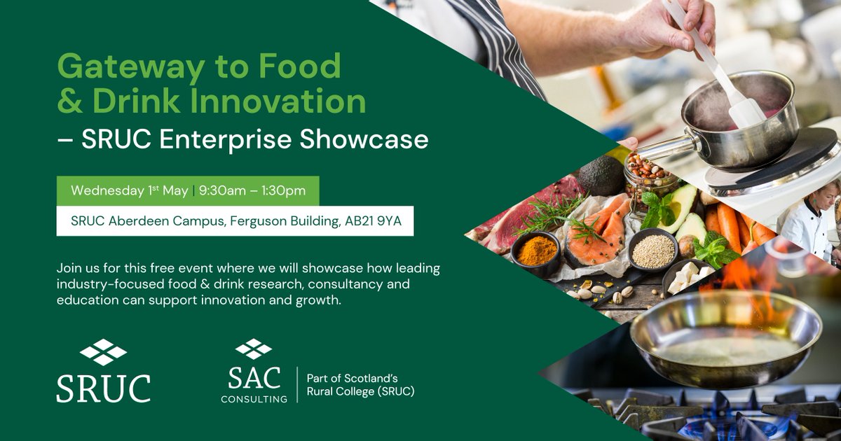 There's still time to book!🕐 Come along to our free event where you will hear from industry experts on a diverse range of topics such as food security, processing production and food & drink product development. Find out more and register: eventbrite.co.uk/e/gateway-to-f…
