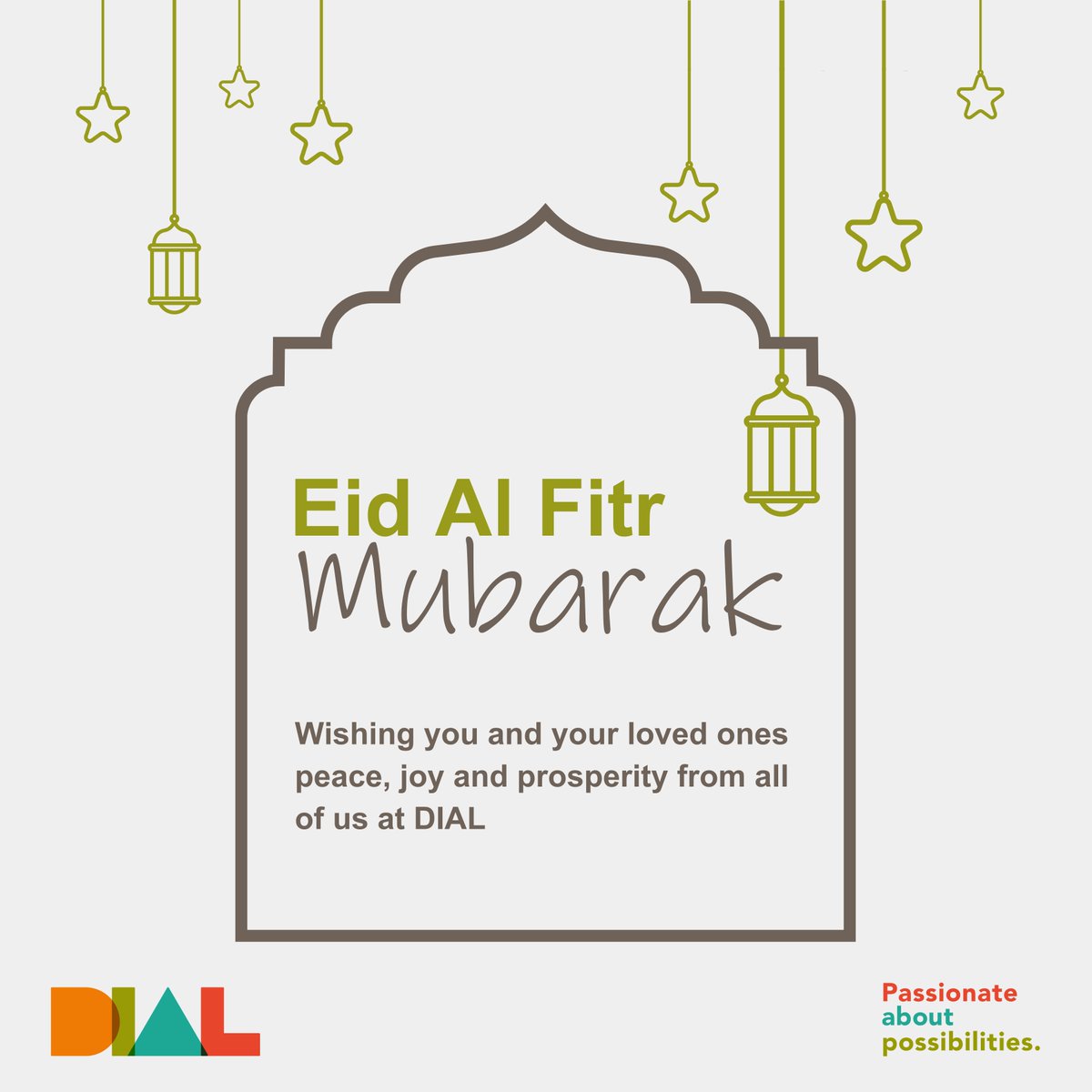 Eid Mubarak! Wishing you and your loved ones peace, joy and prosperity from all of us at DIAL 🌙 #EidMubarak #Eid2024 #EidAlFitrMubarak #PassionateAboutPossibilities #BarnsleyIsBrill #LoveBarnsley