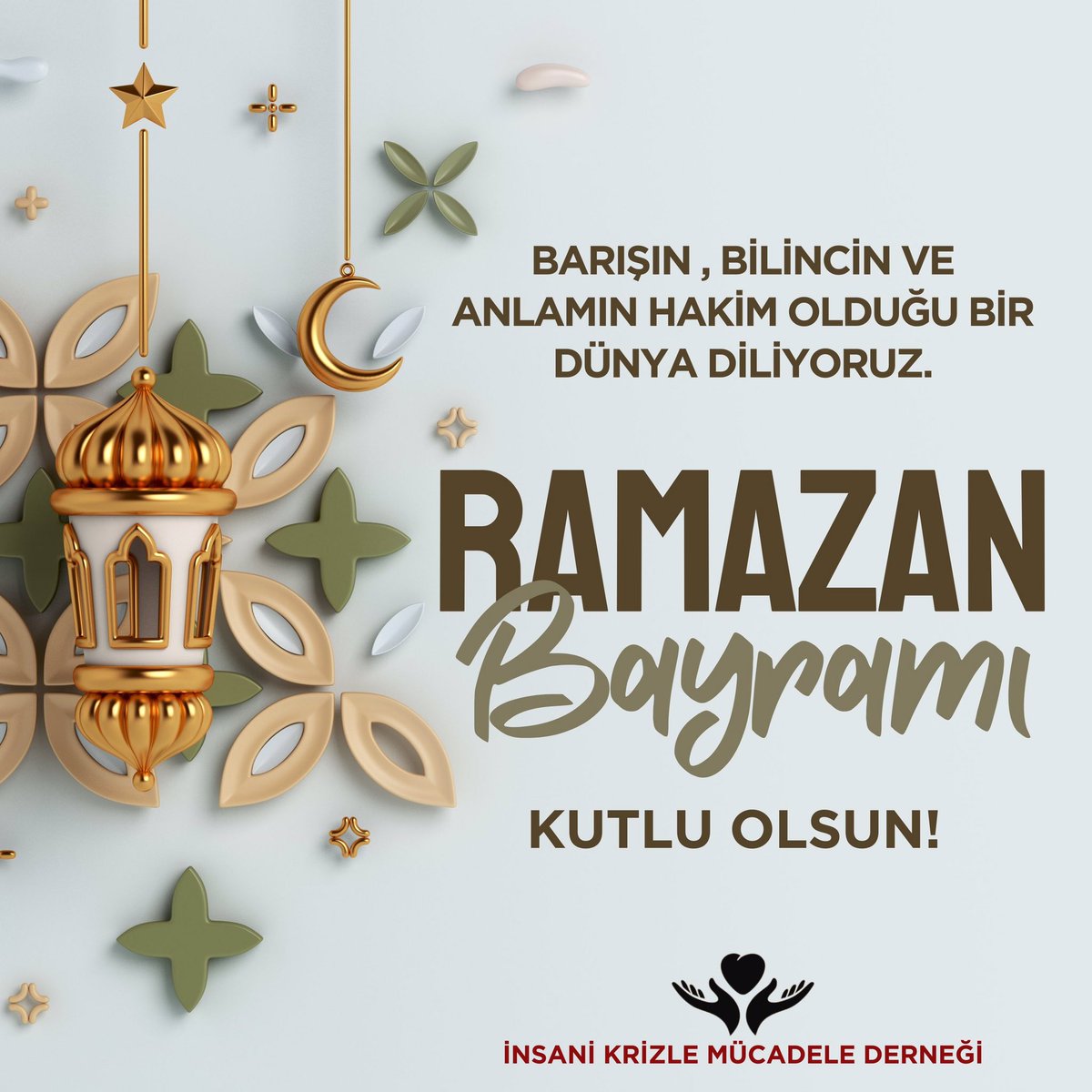 Barışın, bilincin ve anlamın hakim olduğu bir dünya diliyoruz. Ramazan bayramınız mübarek olsun.