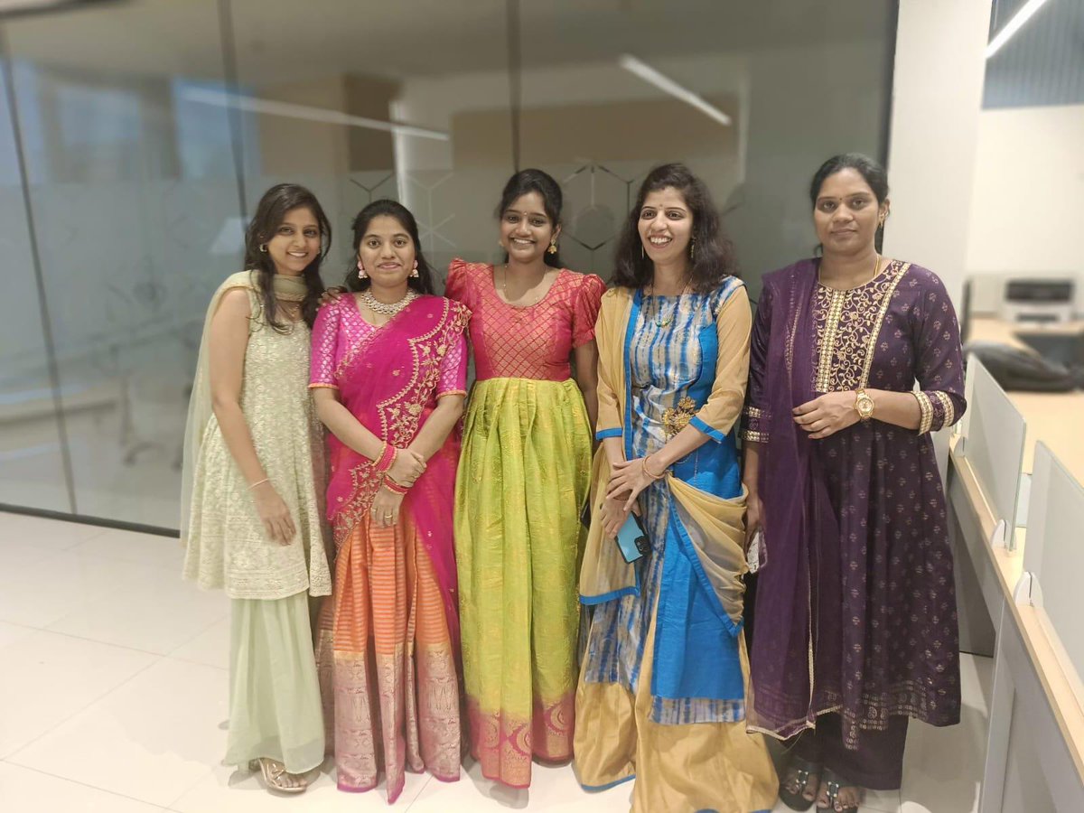 For Ugadi , our team united to partake in a delightful festival activity @S-Square Systems, Inc #ssquaresystems #Ugadi #festival #celebration