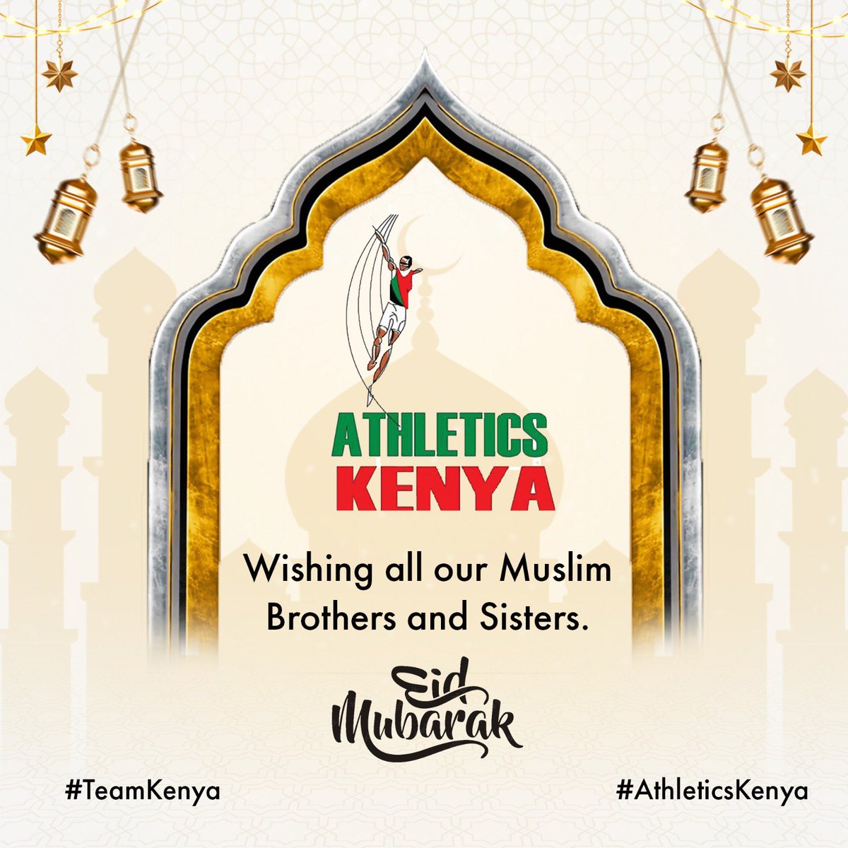 Wishing all our Muslim Brothers and Sisters, Happy Eid Mubarak!! #Teamkenya #AthleticsKenya