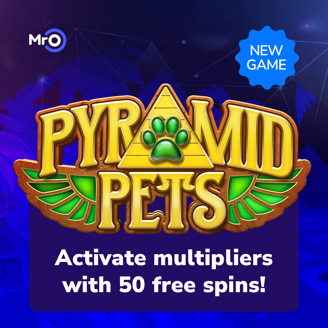 mrogames's tweet photo. Start your journey through cascading wins and multiplying features in the newest slot! Can you resist the allure of Pharaoh's furry friends and a chance to try it with 50 freebies? Redeem code: PETS50 #FreePlay #mrogames #gamingcommunity https://t.co/T0VEKZ56CV
