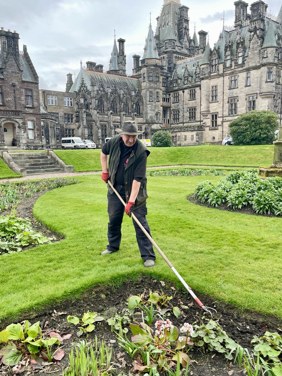 Getting our extensive and beautiful grounds ready for the start of the Summer Term, our gardener, Mr Allan, has been busy, despite the weather!

#OurPeople