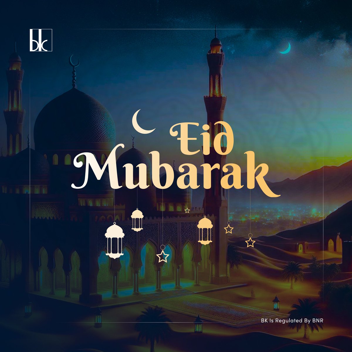 Bank of Kigali extends it’s warm wishes to all the clients, partners and friends celebrating Eid Al Fitr today. #EidMubarak