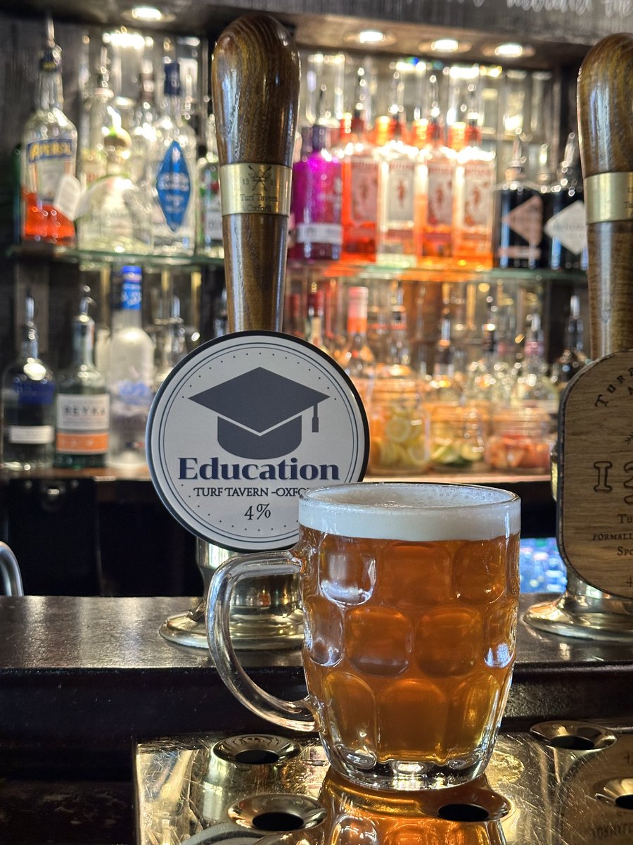 We are proud to unveil our New ale! Have a pint of EDUCATION…a wonderful 4% tropical pale ale 🍺