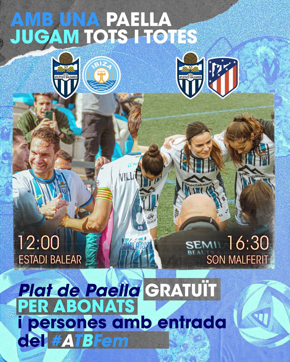 atleticbalears's tweet photo. Una de 🥘 per disfrutar d’un diumenge de 𝐟𝐮𝐭𝐛𝐨𝐥.

#ATB https://t.co/fA4pPvJax1